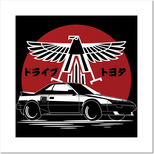 Toyota MR2 Thunderchicken Wall Art by thesupragoddess